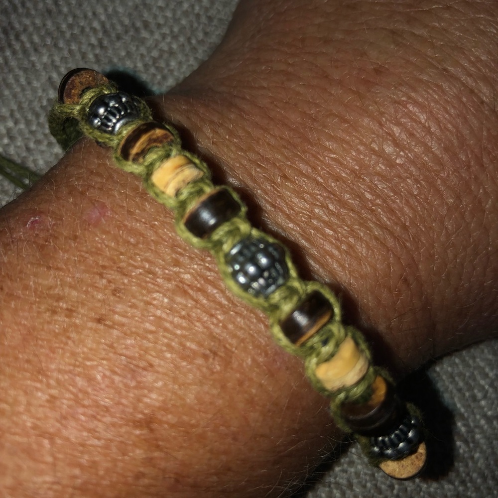 Rope bracelet with beads
